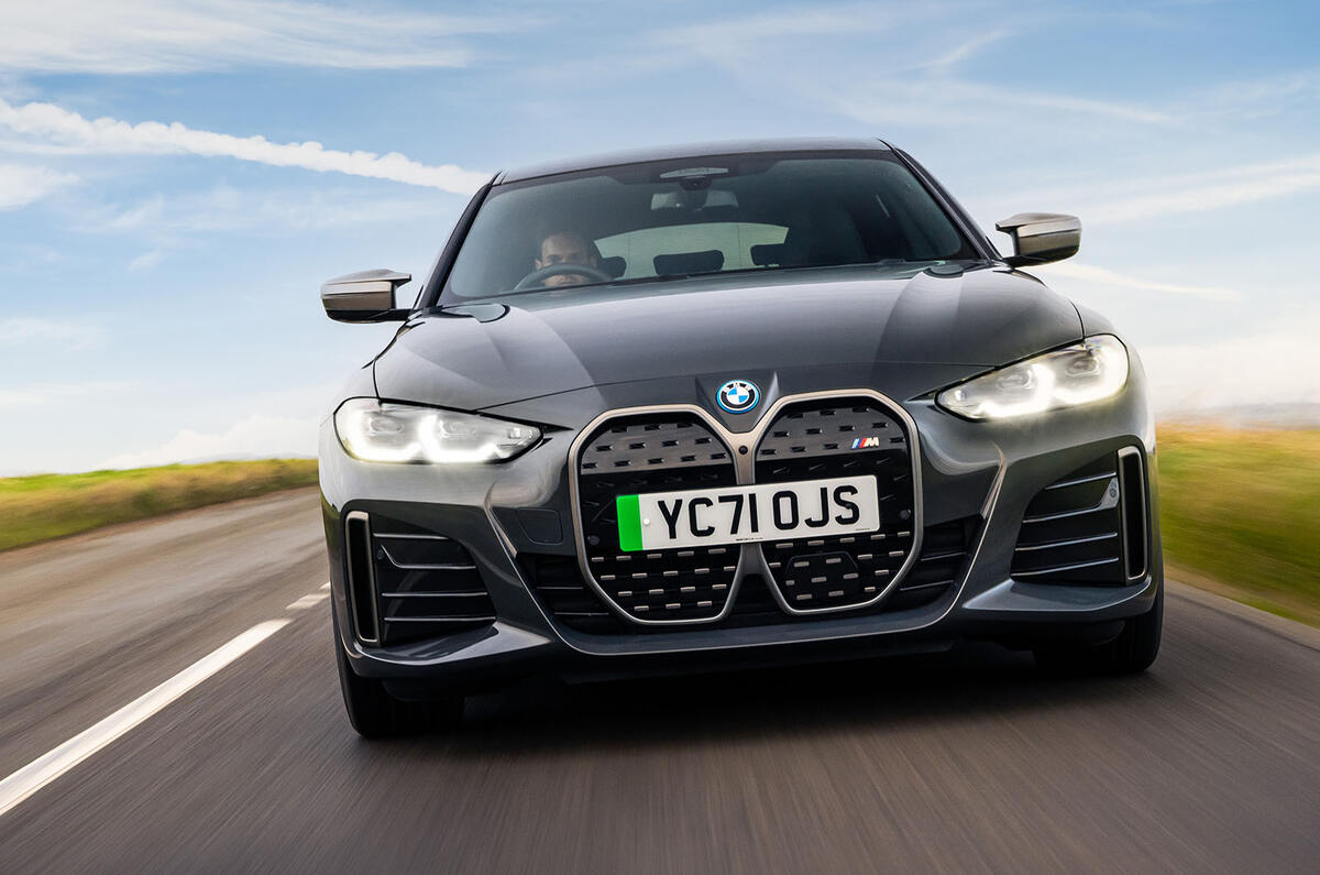 bmw i4 review 2023 003 tracking nose on