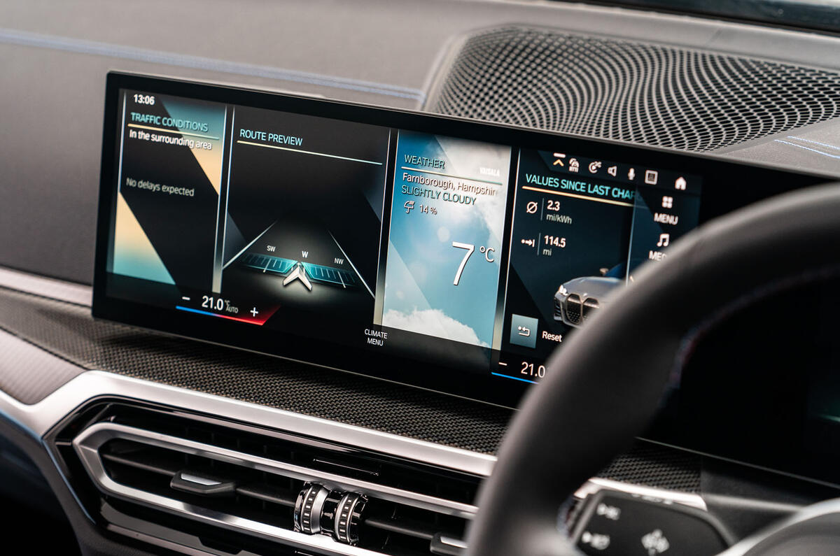 bmw i4 review 2023 016 infotainment