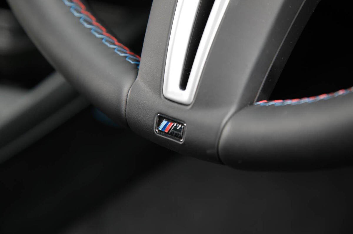 BMW M2 badged steering wheel
