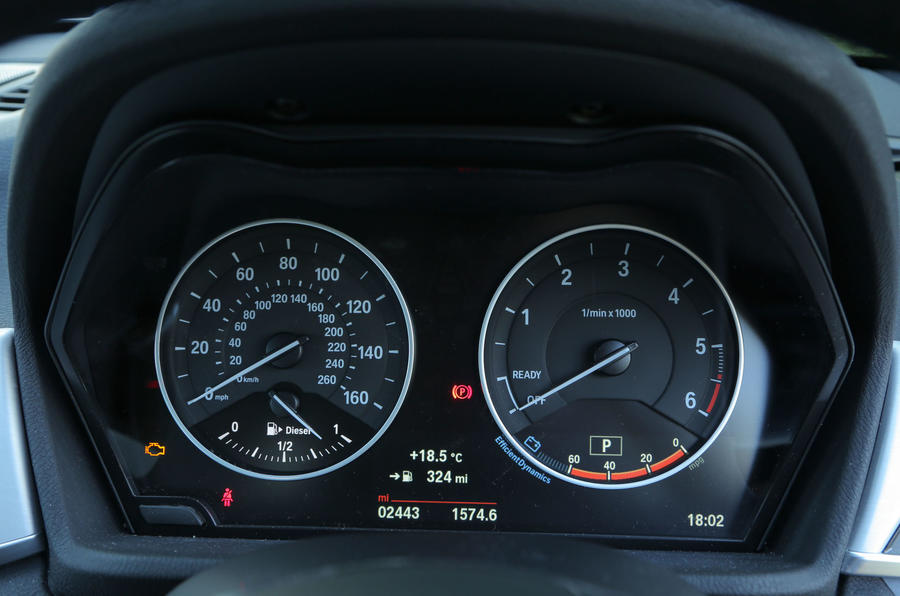 Le tableau de bord de la BMW X1