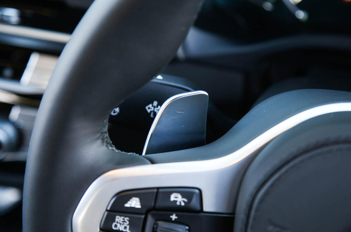 BMW X3 paddle shifter