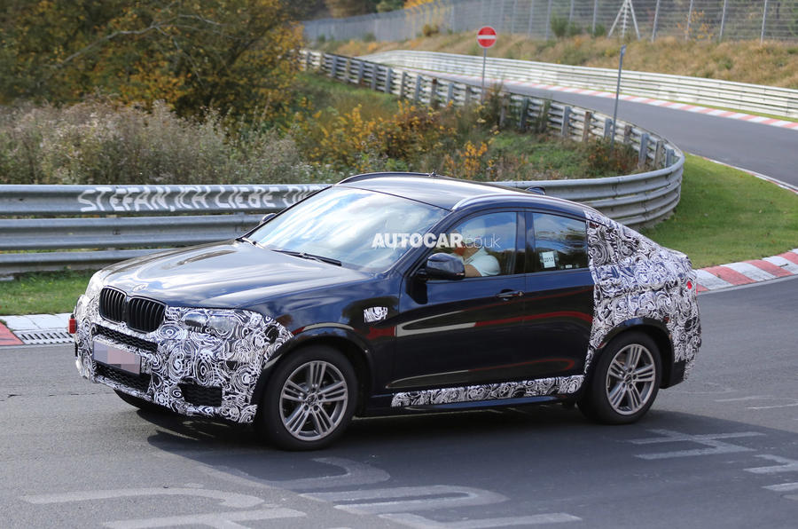 BMW X4 spotted less disguised
