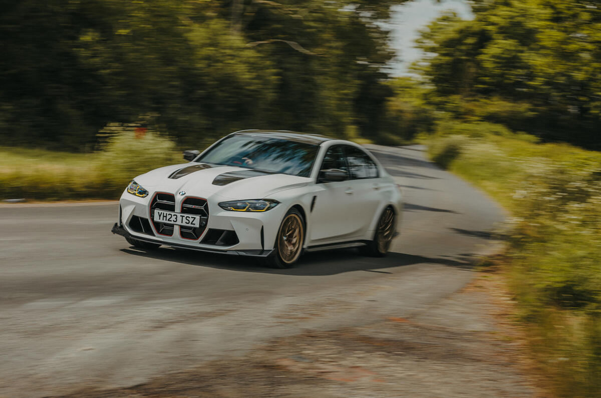 BMW M3 CS angle de virage