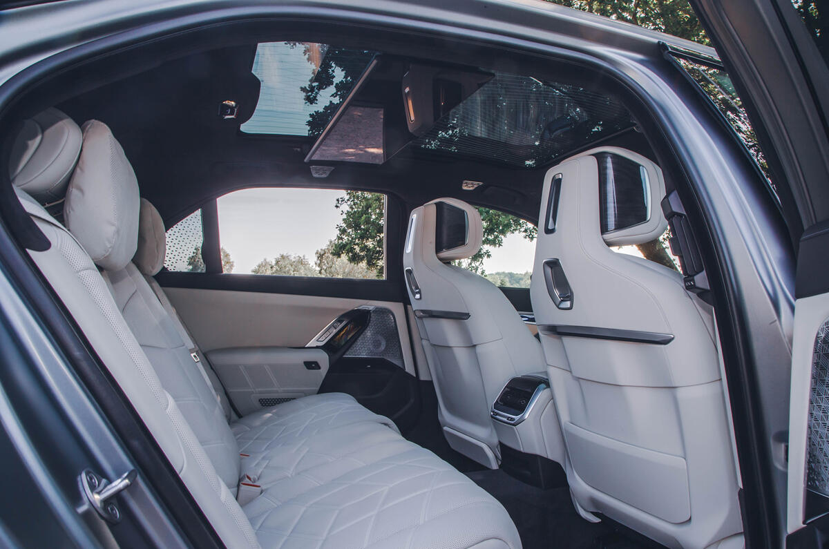 BMW M760e rear seats