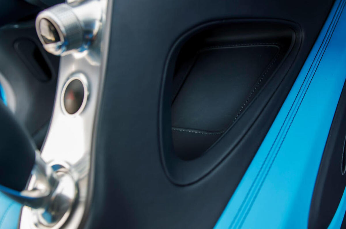 Bugatti Chiron cubbyhole