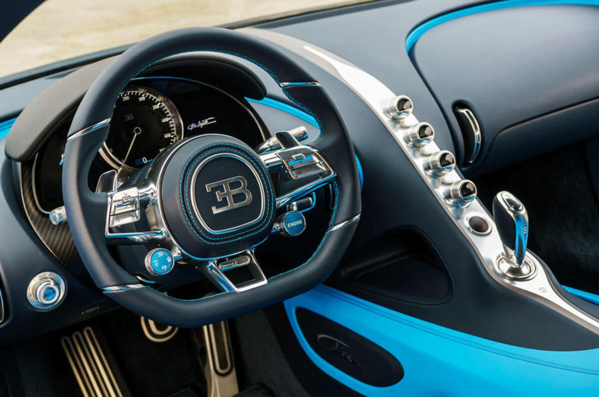 Bugatti Chiron dashboard