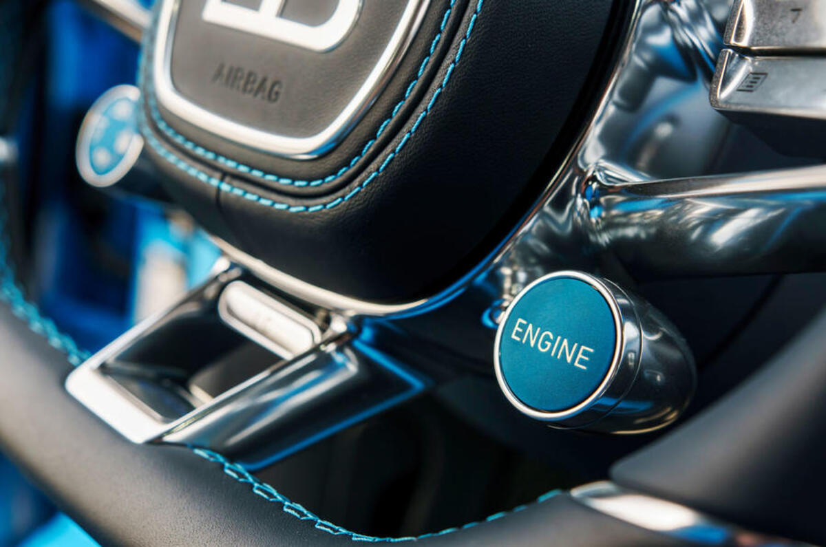 Bugatti Chiron ignition button