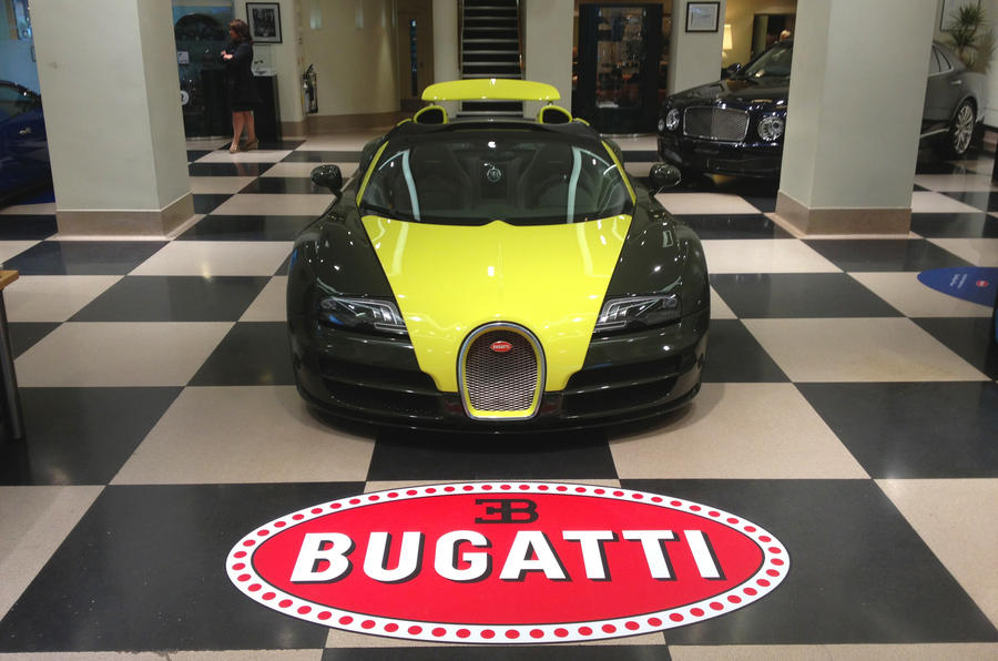 London hosts record-breaking Bugatti Veyron display