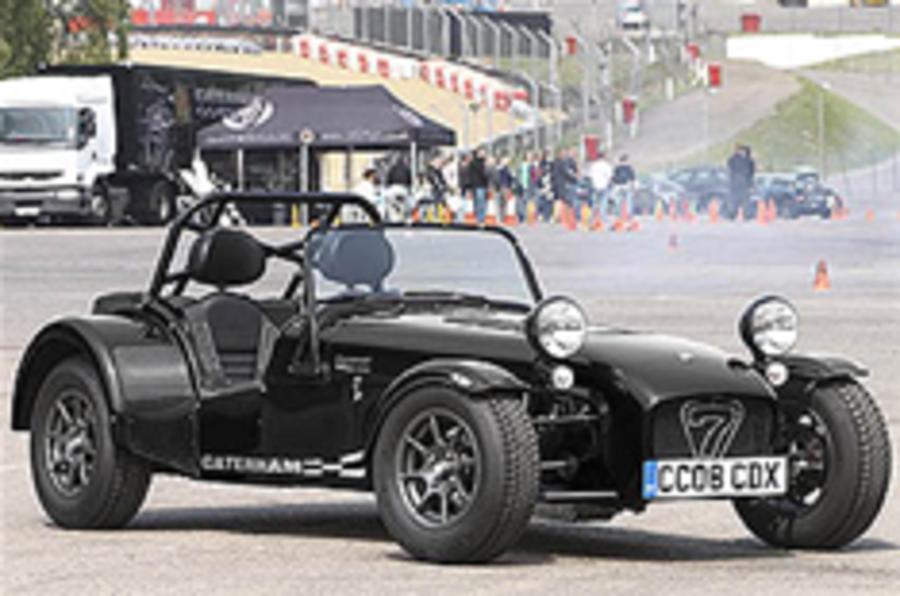 Caterham CDX leaves the track
