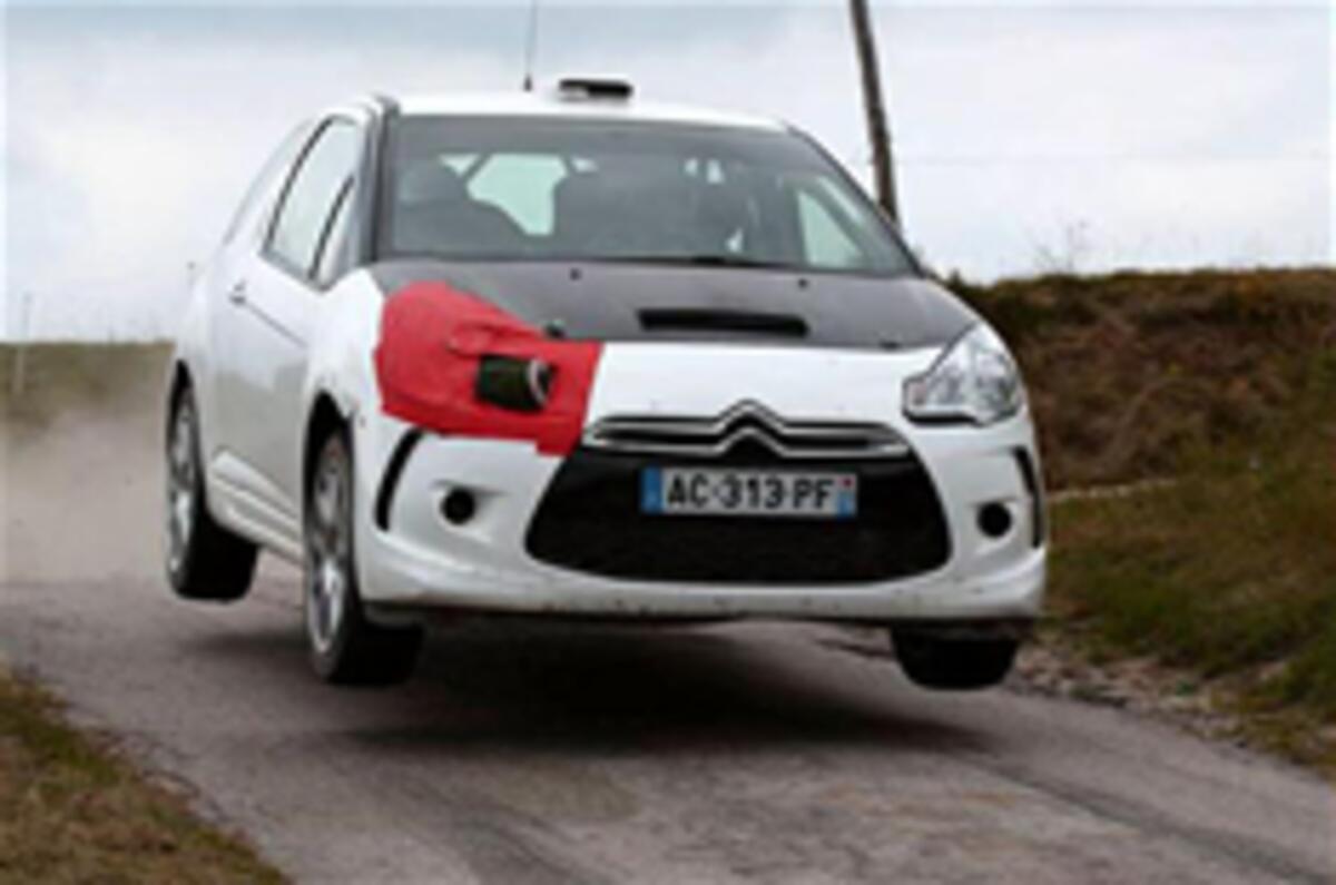 Citroen DS3 rally car spied Citroen DS3 rally car spied