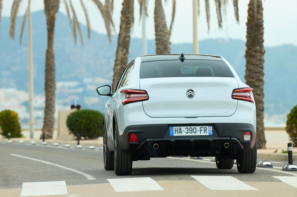 citroen C4 X review 2025 002 rear action
