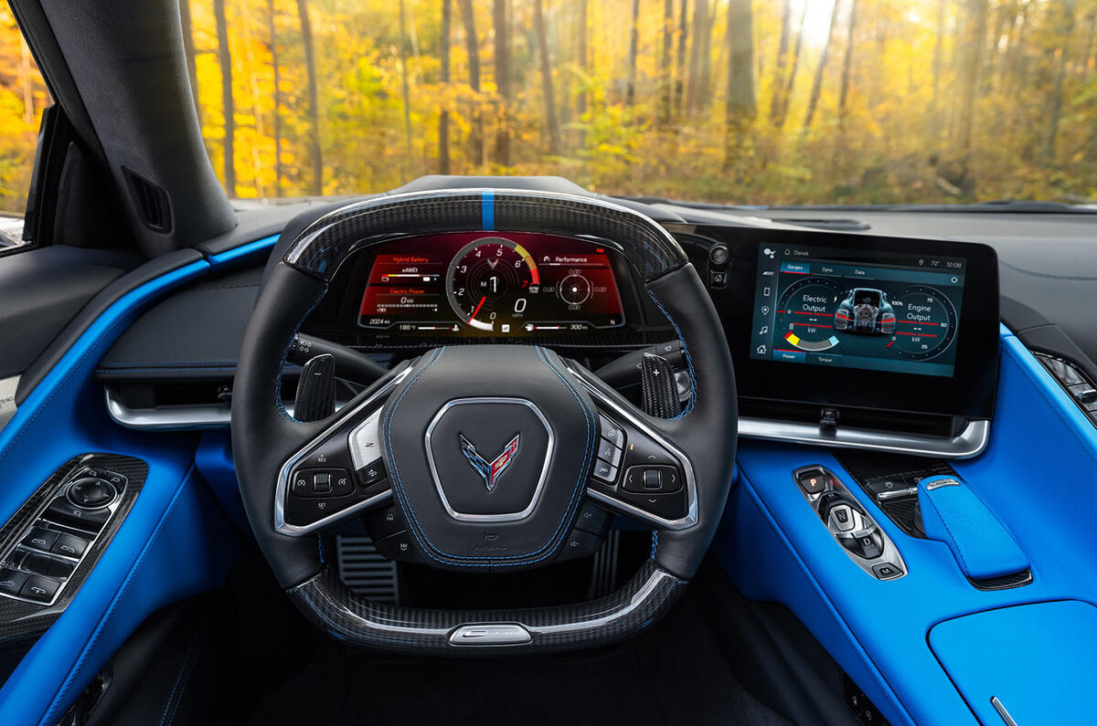 Corvette e-ray review 2023 007 dash