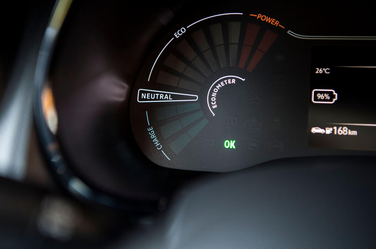 dacia spring electric review 202308 dials