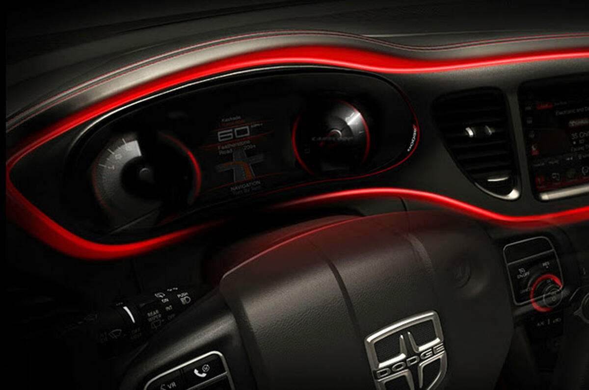 Dodge Dart interior revealed