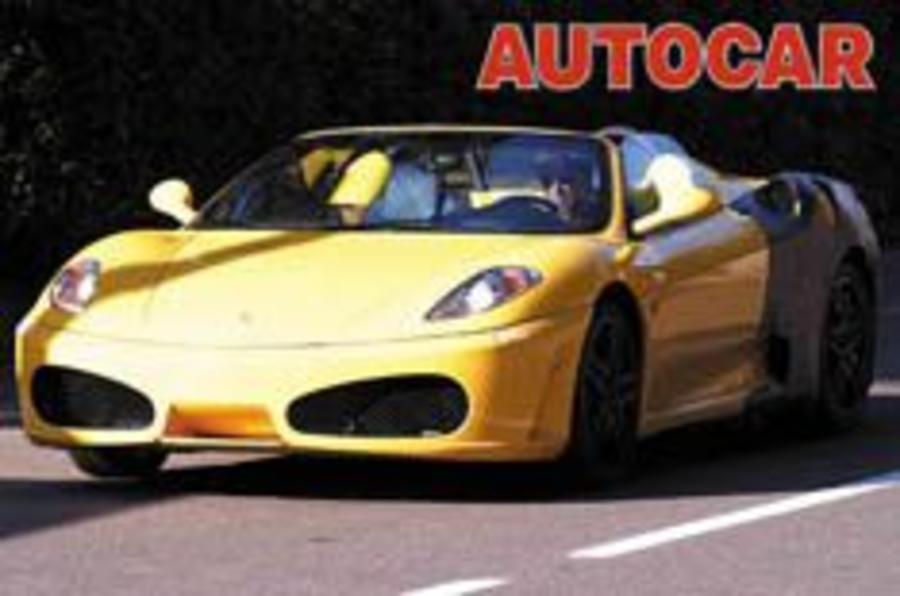 New Ferrari Spider comes out of hiding