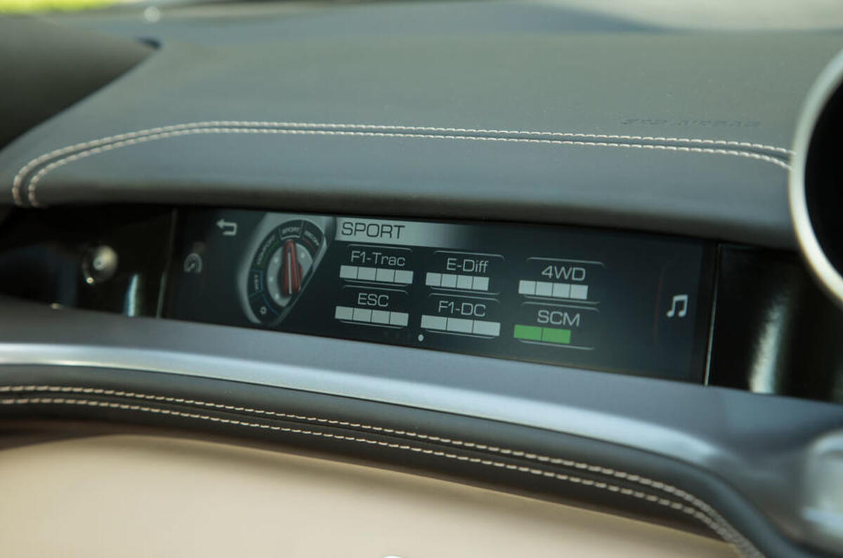 Ferrari GTC4 Lusso passenger display