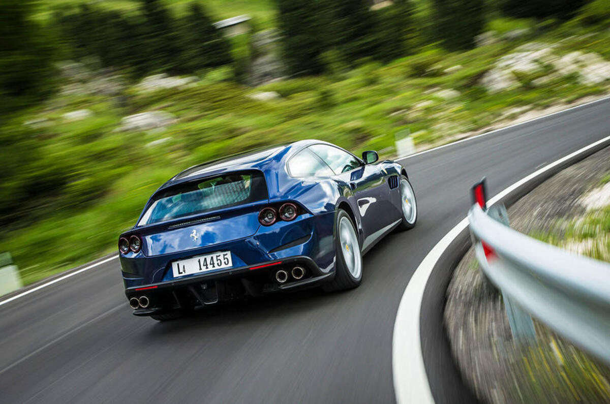 Ferrari GTC4 Lusso rear cornering
