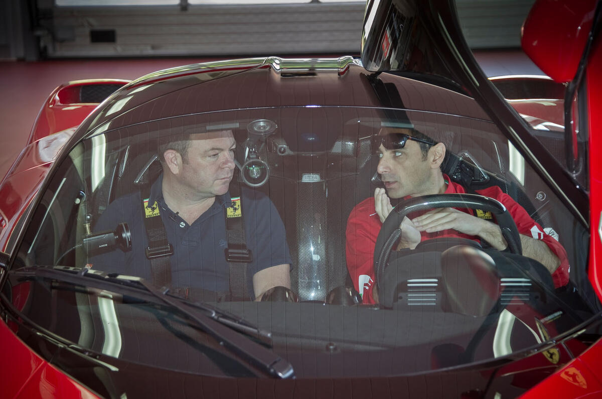 Ferrari LaFerrari driver's cockpit