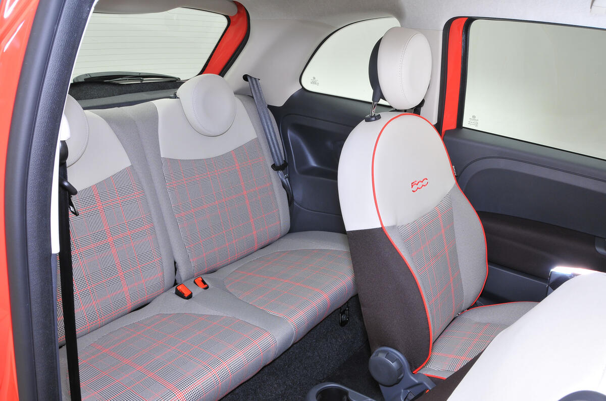 Fiat 500 rear seats