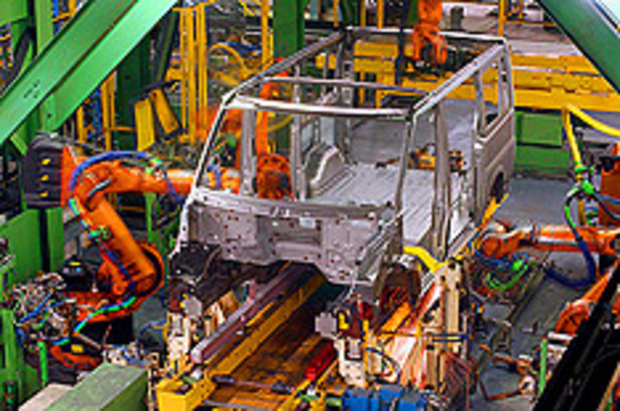 Ford Transit production halved