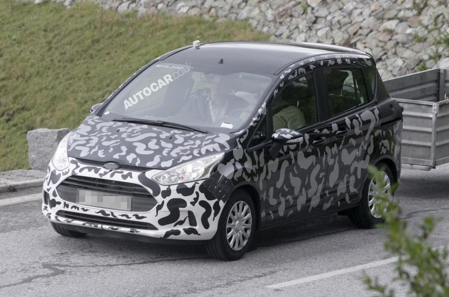 Ford&#039;s B-Max spied testing