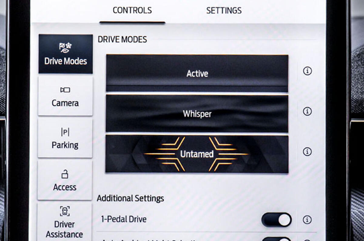ford mustang mach e 2023 review  16 driving modes