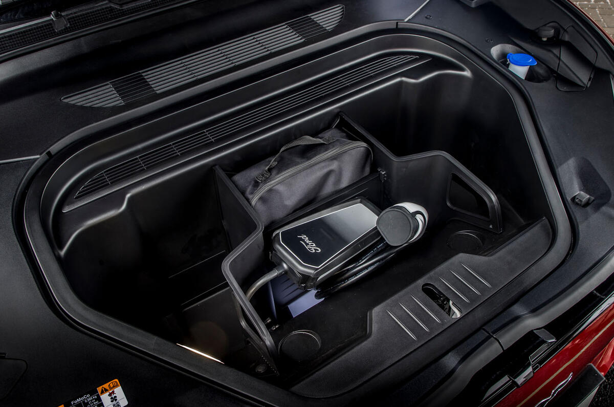 ford mustang mach e 2023 review  18 frunk cable storage