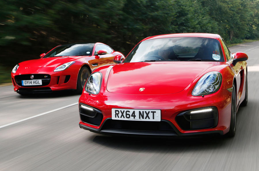 Comparison: Porsche Cayman GTS versus Jaguar F-type coupe