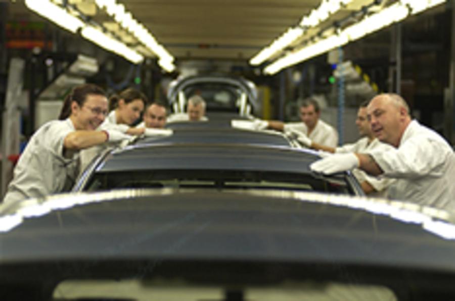 Car production down 59 per cent