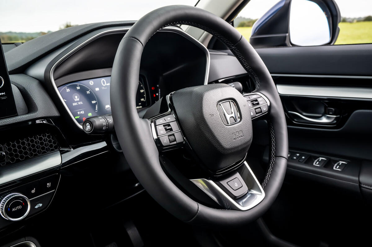 Honda CR-V review 2023 015 steering wheel