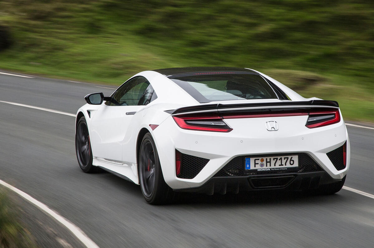 honda nsx rear cornering