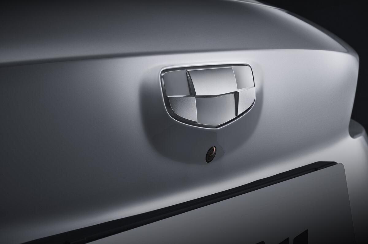 Geely Geometry A 2019 prototype drive - rear badge