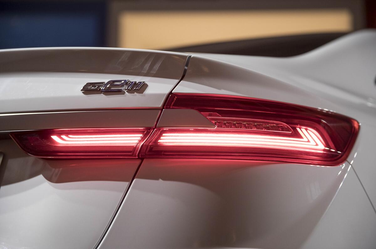 Geely Geometry A 2019 prototype drive - rear lights
