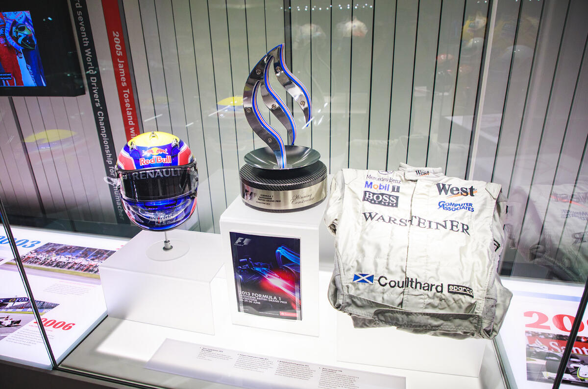 Silverstone museum Coulthard display