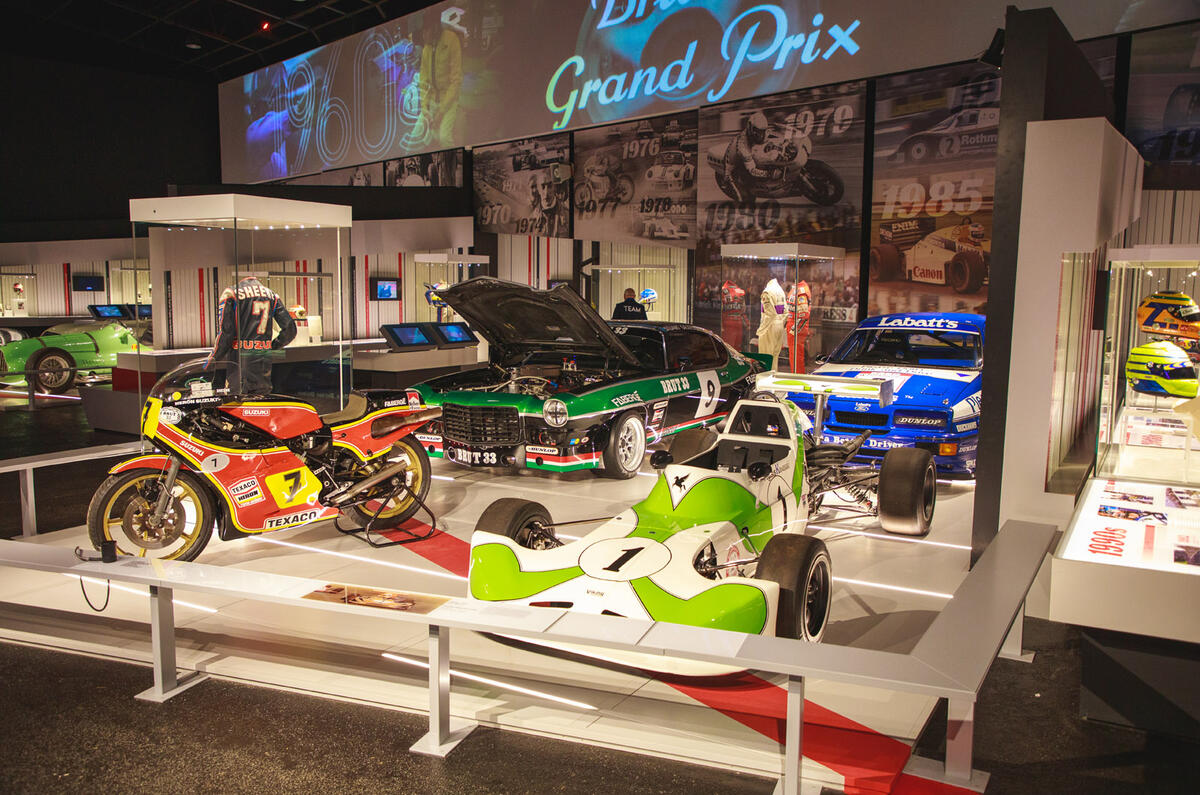 Silverstone museum race cars
