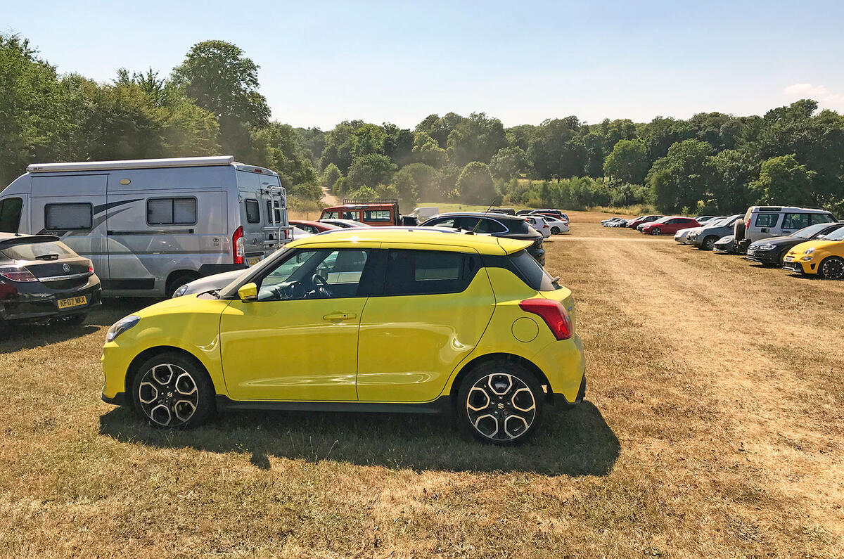 Suzuki Swift Sport 2018 long-term review Goodwood parking