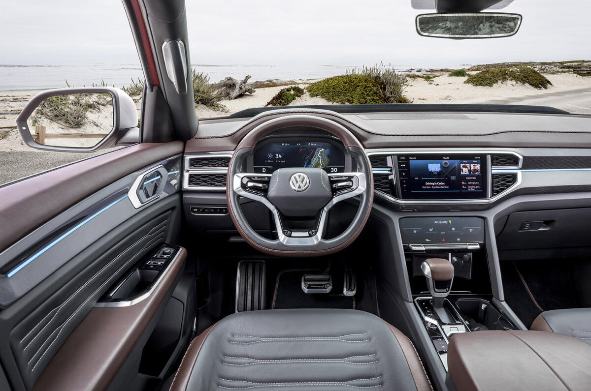 Vw Atlas Interior >> First drive: Volkswagen Atlas Tanoak pick-up concept | Autocar Vw Atlas Interior >> First drive: Volkswagen Atlas Tanoak pick-up concept | Autocar