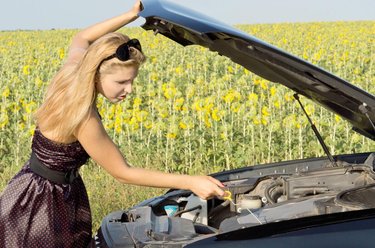 Checking oil levels in your car