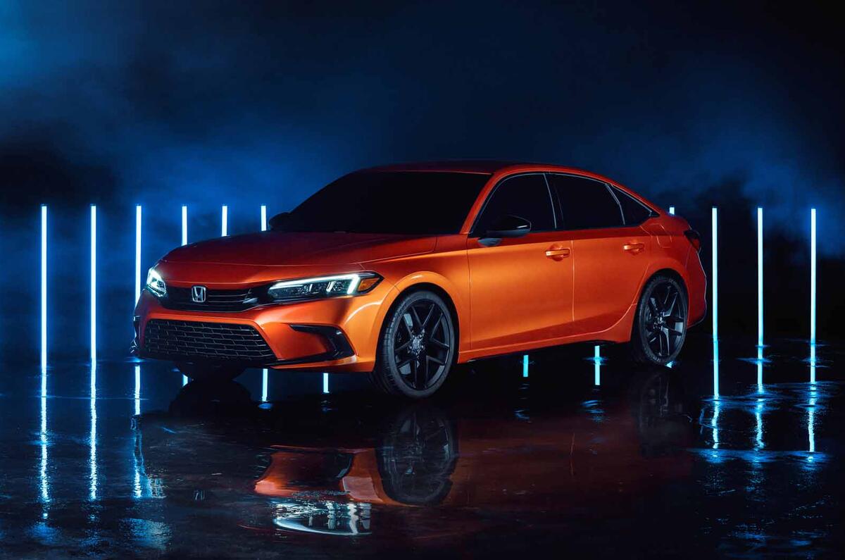 2022 Honda Civic prototype front side