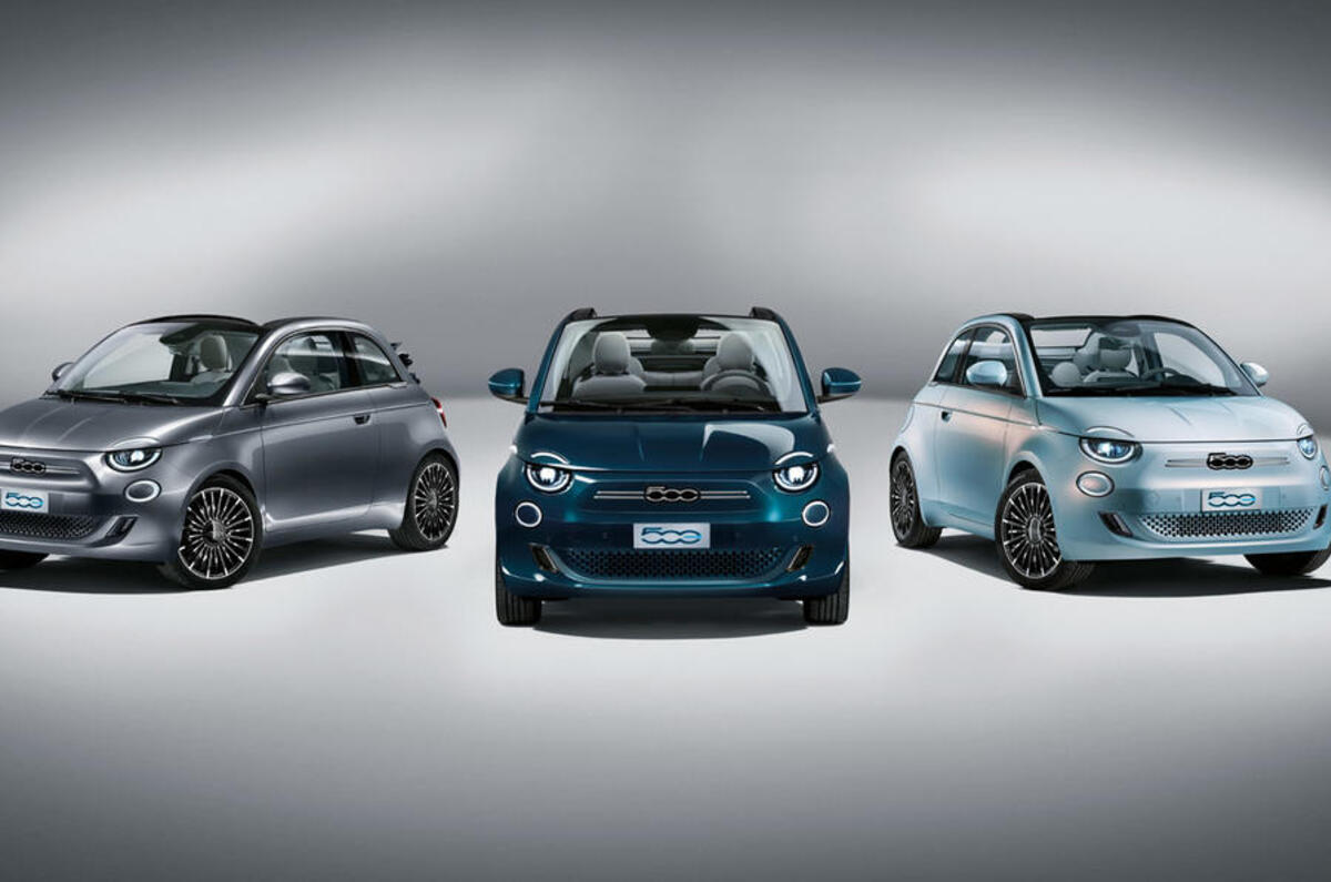 Fiat 500 electric official reveal - three models