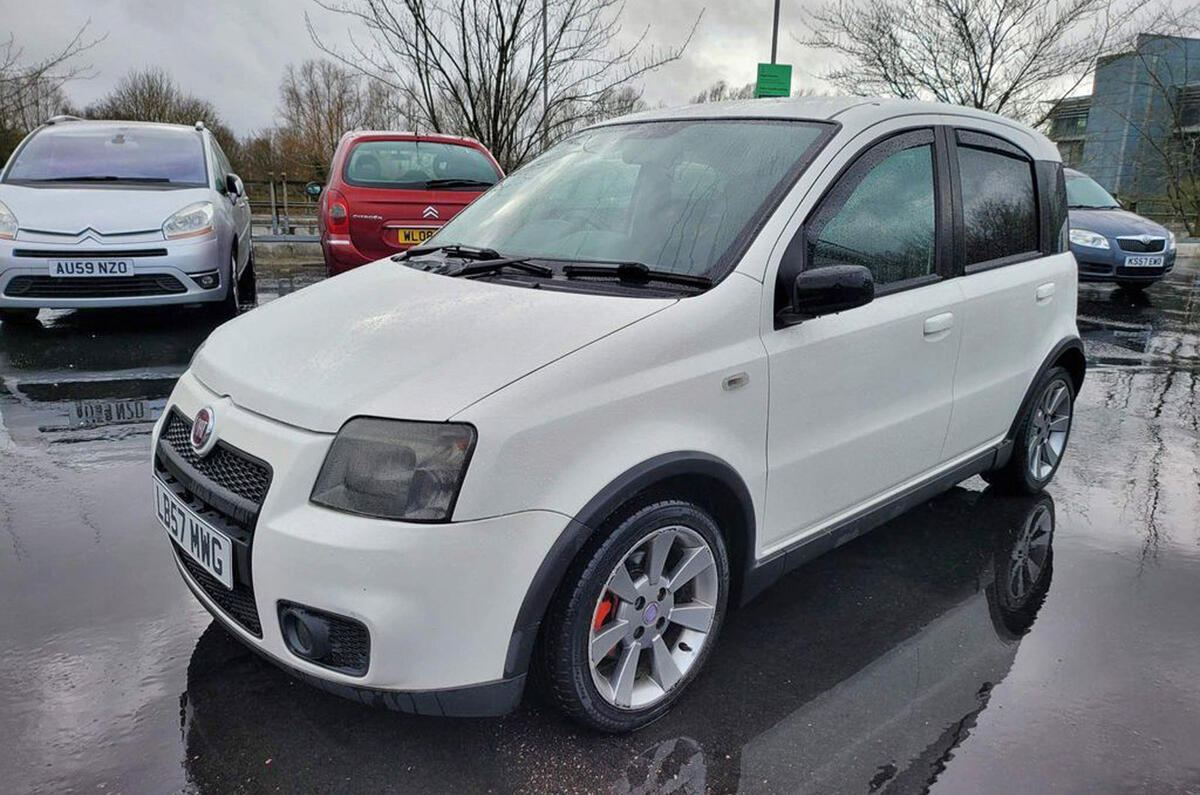 02 fiat panda 100hp front quarter