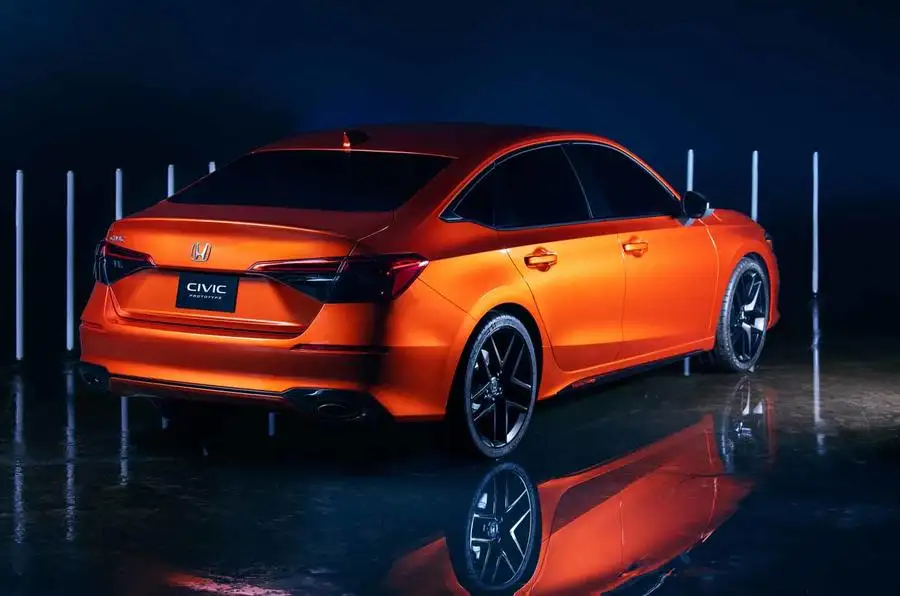2022 Honda Civic prototype rear