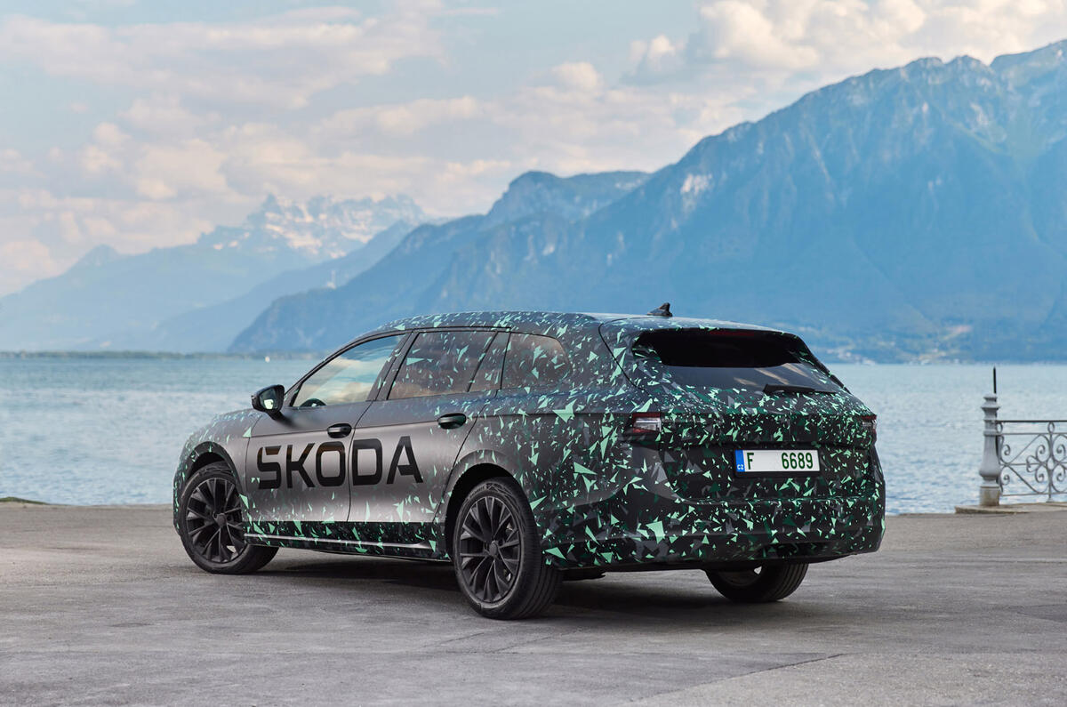 06 Skoda Superb estate prototype FD 2023 rear static