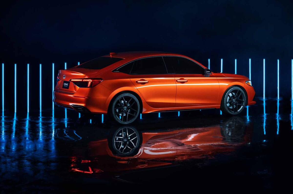 New 2022 Honda Civic prototype revealed in saloon form | Autocar