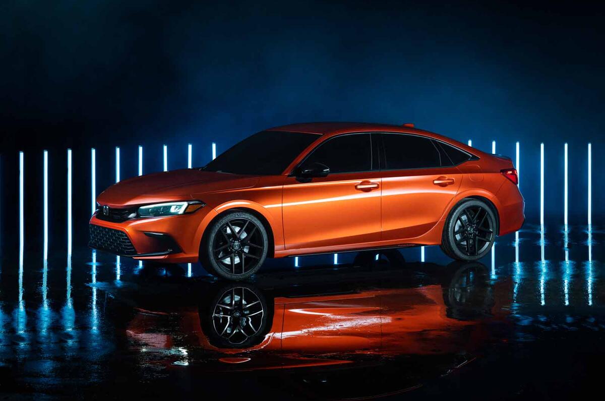 2022 Honda Civic prototype side front