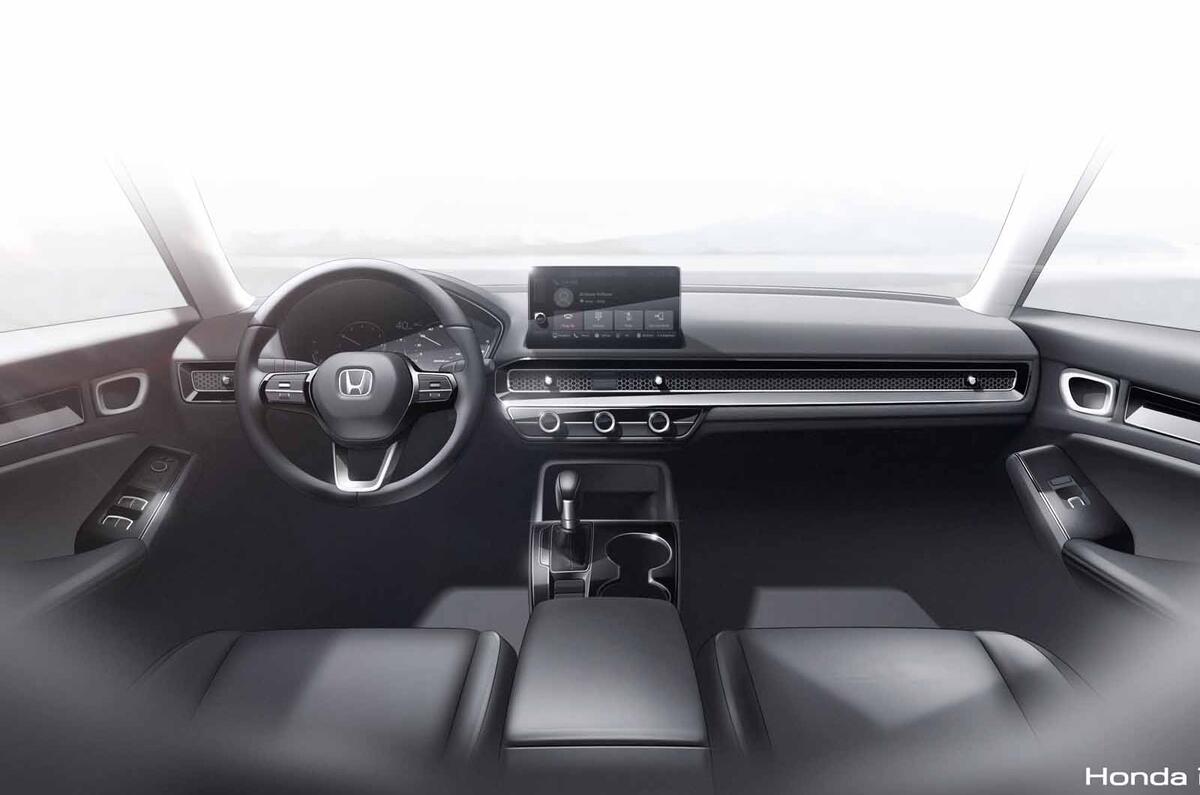 2022 Honda Civic prototype interior sketch