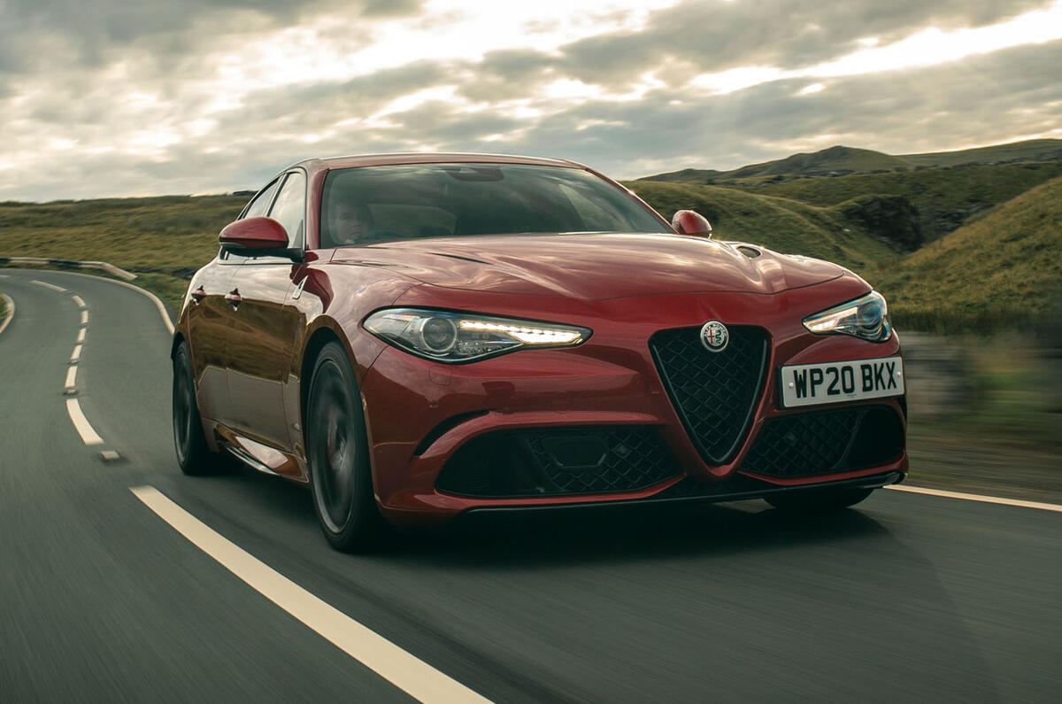 Alfa Romeo Giulia Quadrifoglio 2020 UK first drive review - hero front