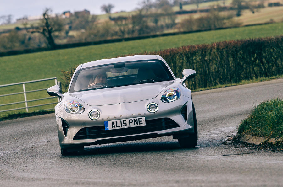 1 Alpine A110 Legende GT 2021 UK first drive review hero front