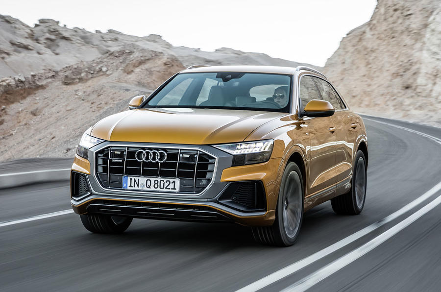 Audi Q8 2018 first drive review hero front
