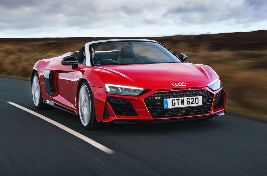 Audi R8 Spyder 2019 UK first drive review - hero front